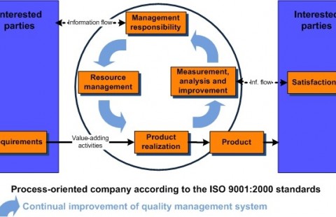 Process oriented organization according to ISO 9001: 2000